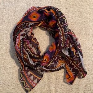 GUC - vibrant patterned scarf or shawl